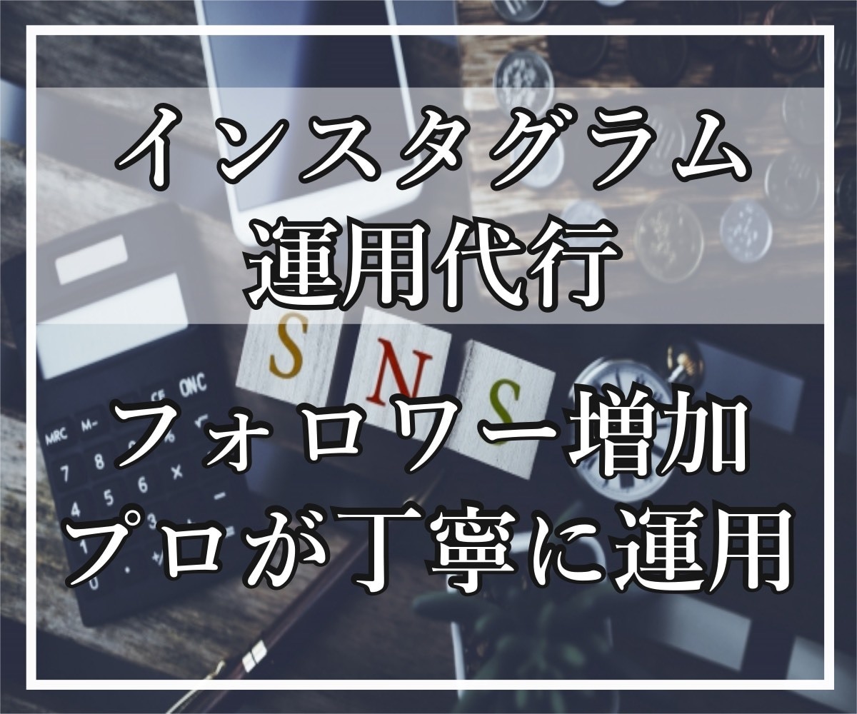 プロが本気でInstagramを運用代行します botなし！手動で運用代行するから安心！企業様にもおすすめ！ イメージ1