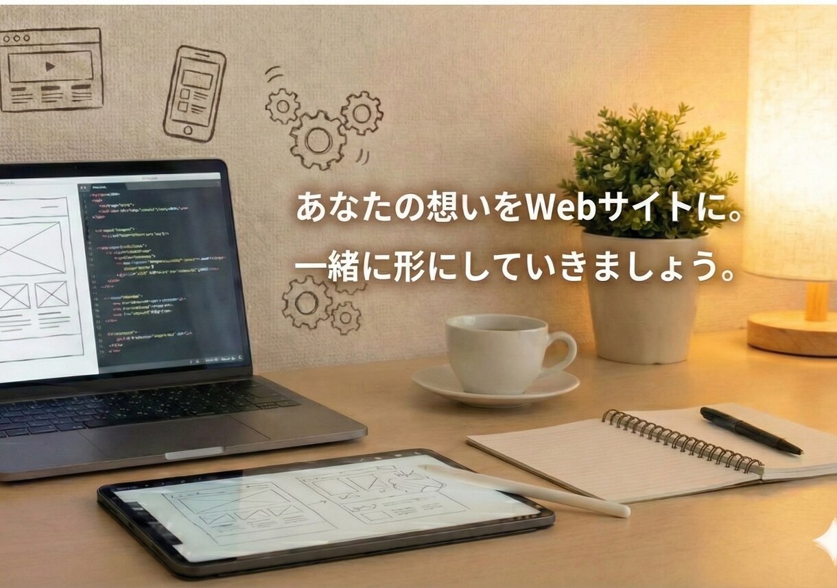 個人事業・店舗のHPを制作します 何を載せたらいいかの相談から一緒に進めます イメージ1