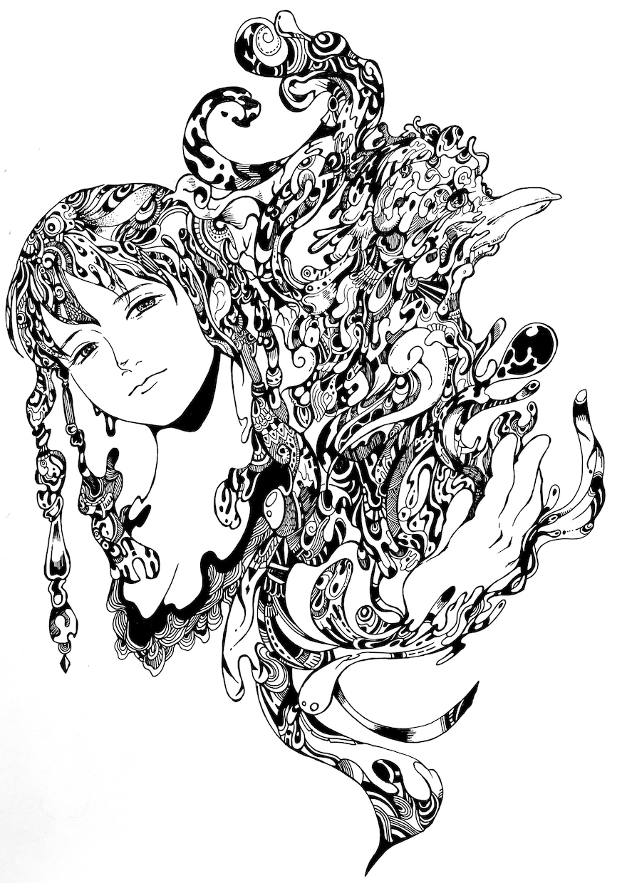 お好きなモチーフの手描きイラストを制作いたします CDジャケットや、チラシや挿絵、プレゼントにも！ イメージ4
