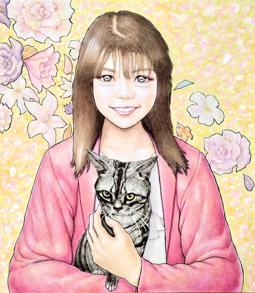 大切な動物(家族)を可愛く描きます リアル系のタッチで明るいイラストに仕上げます♡ イメージ3