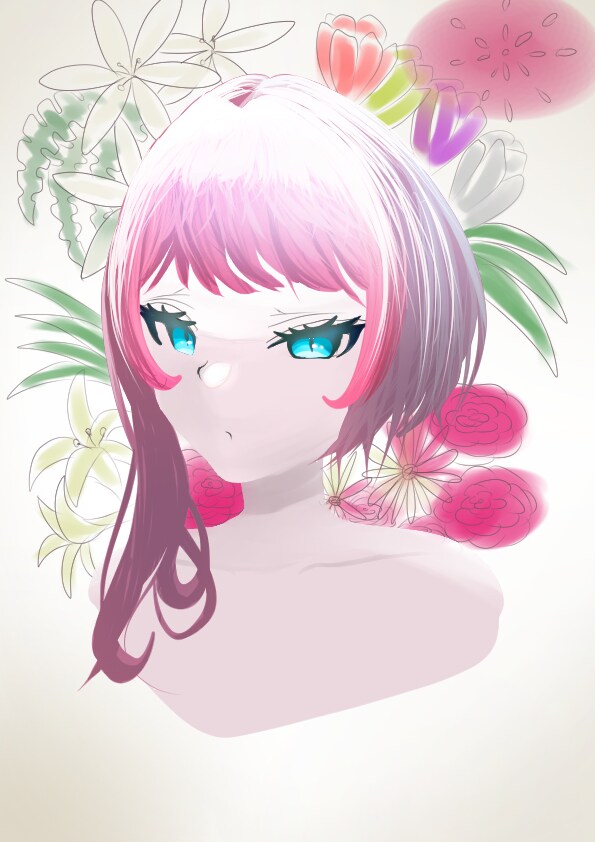 SNSやゲームのアイコンを描きます 一人のキャラクター顔メインに描きます。 イメージ1