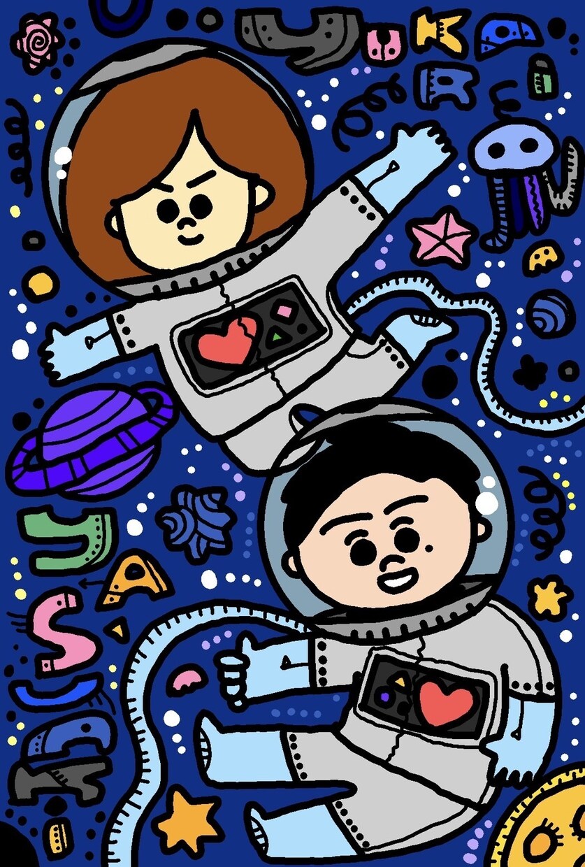 似顔絵、デザイン、ウェルカムボードなどを作成します ゆるい似顔絵・デザインが得意です✳︎ イメージ7