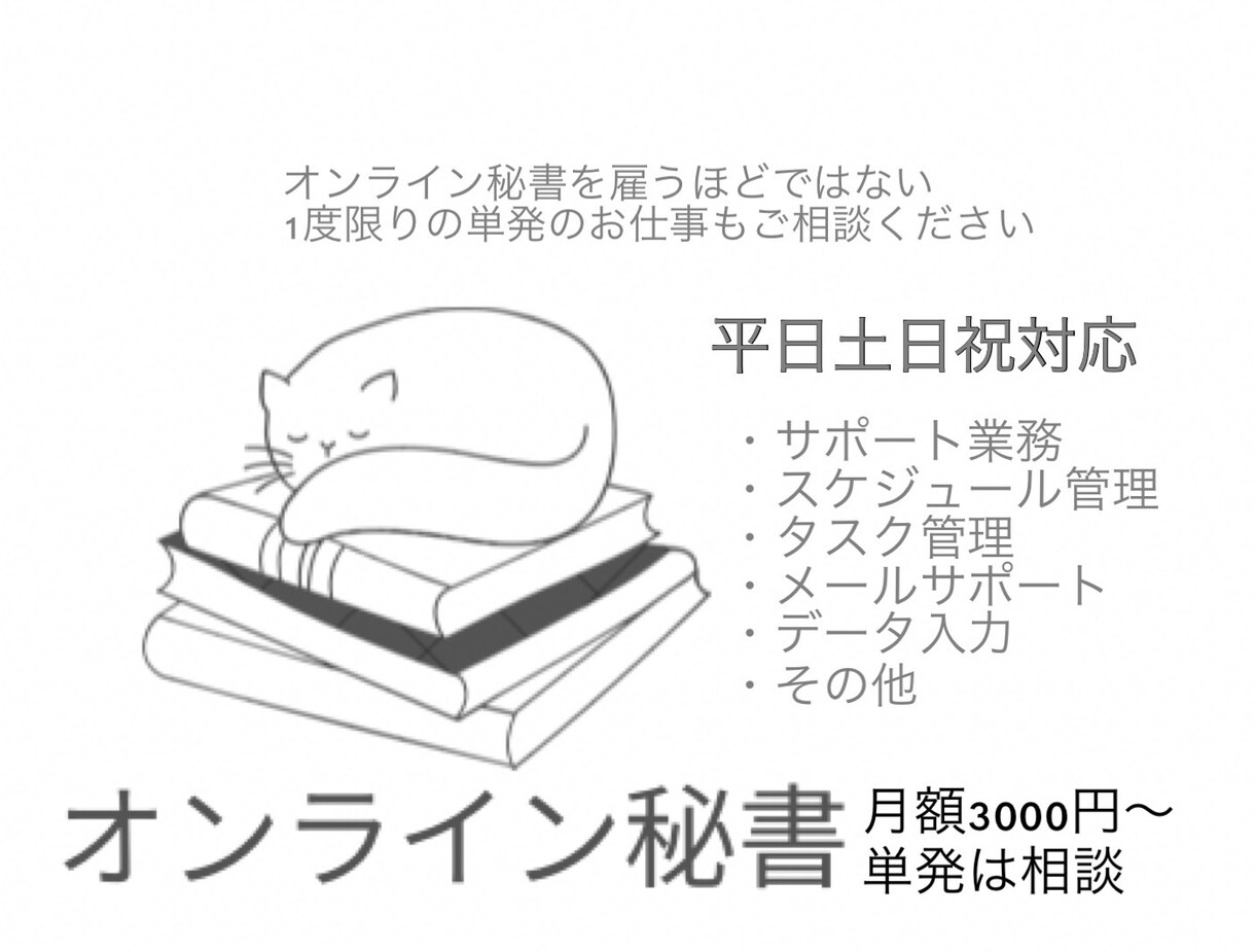 タスク管理・入力作業・スケジュール管理手伝います 後回しにしている作業やメール代行等 イメージ1