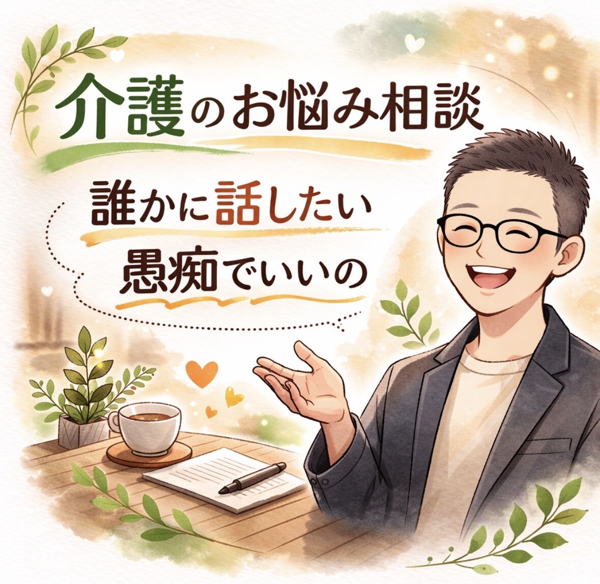 あなたの悩みやさしく聴きます あなたのペースで大丈夫です、福祉現場20年の経験。 イメージ1