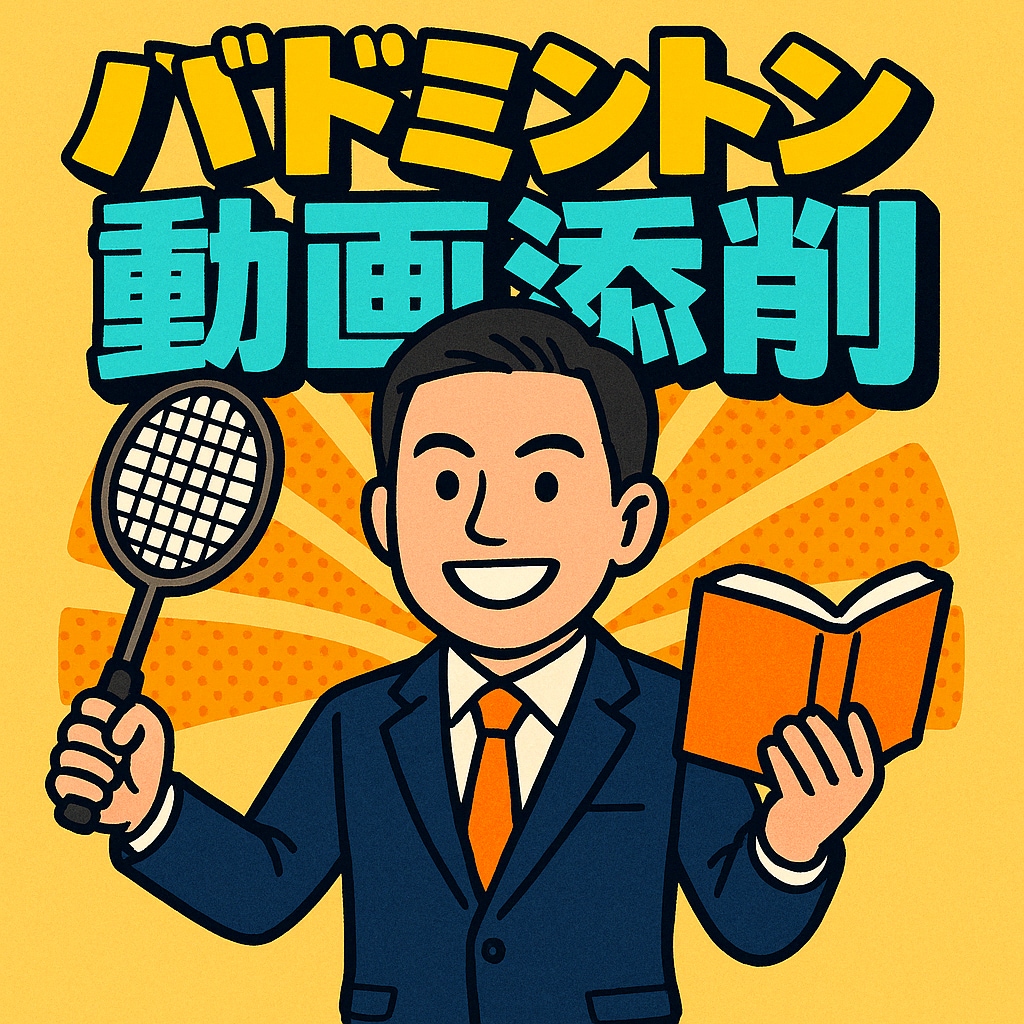 あなたのバド動画見せて下さい！改善アドバイスします 月100冊読破の論理派コーチが添削！バドミントン動画診断 イメージ1