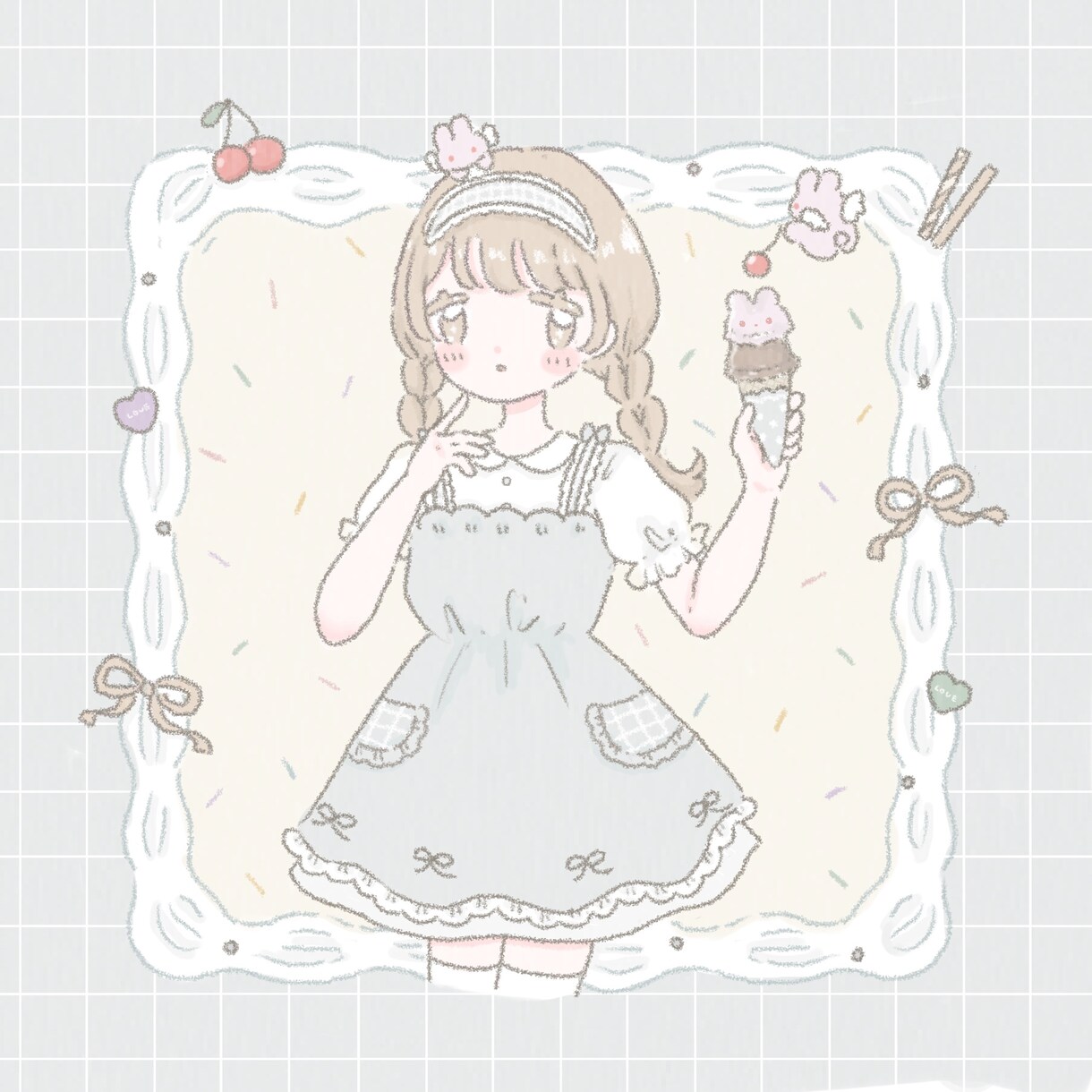 ふわふわしたあたたかみのあるイラストお描きします 一枚絵、挿絵、サムネなどにいかがですか？ イメージ8