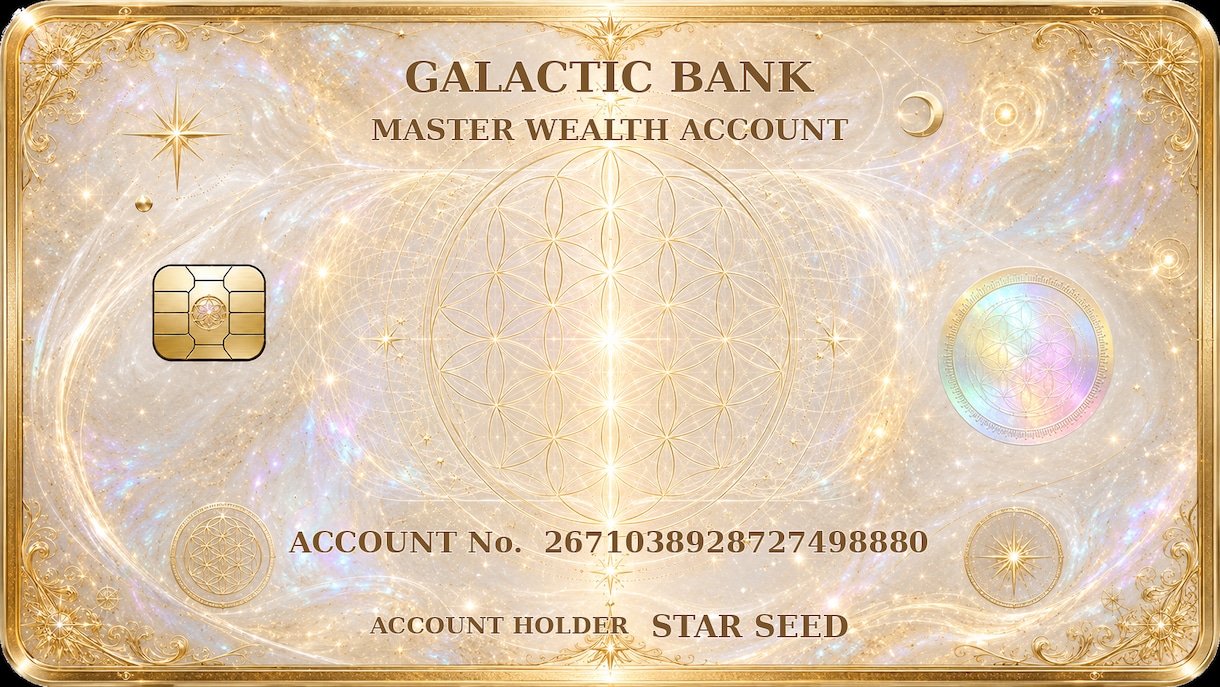 宇宙銀行の銀河星を特定し口座開設。金運開花させます 星名・銀行名・支店名・所在地・口座番号・暗証番号まで完全開示 イメージ10