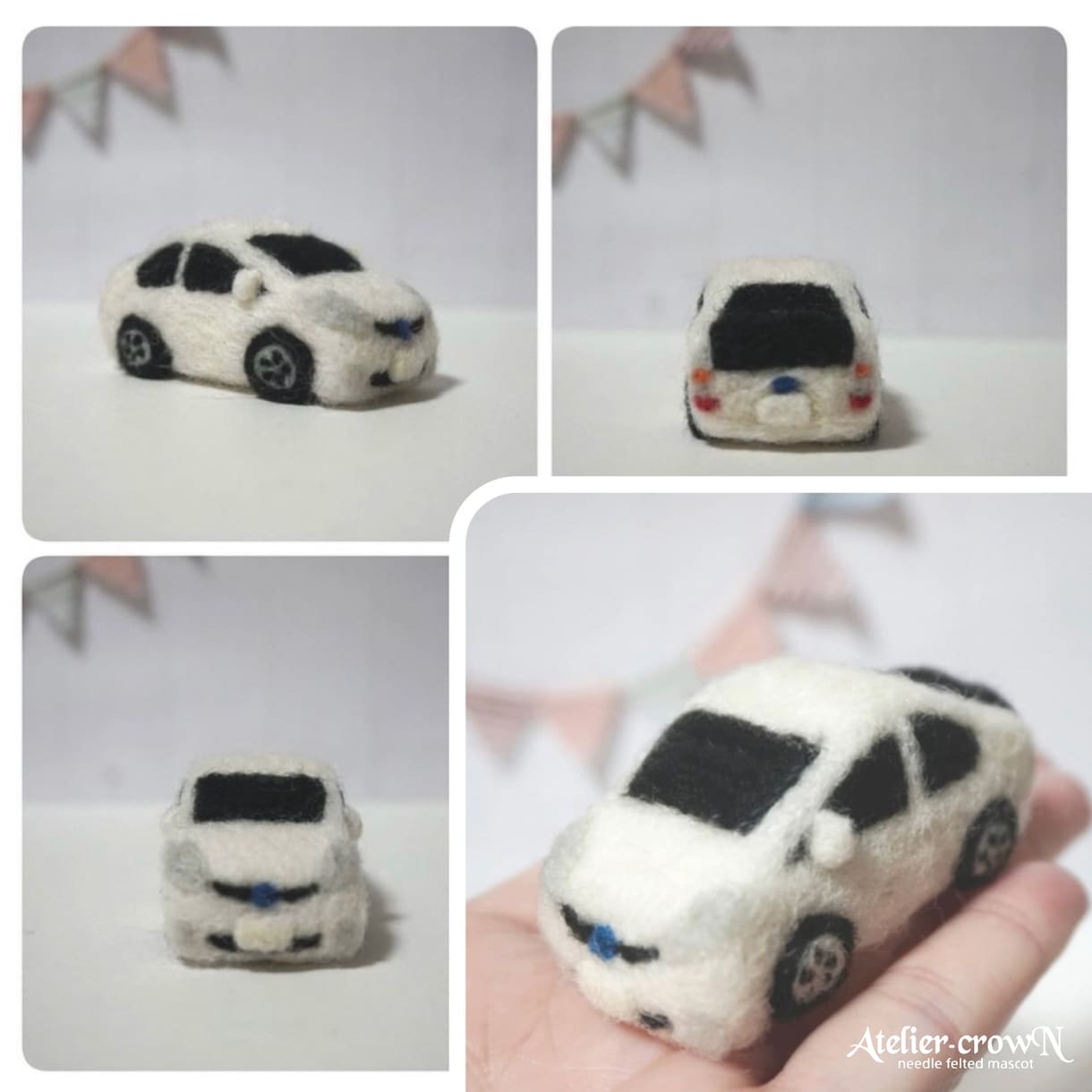 羊毛フェルトでミニカーをつくります (こちらのページは手のひらサイズです)プレゼントにも イメージ8