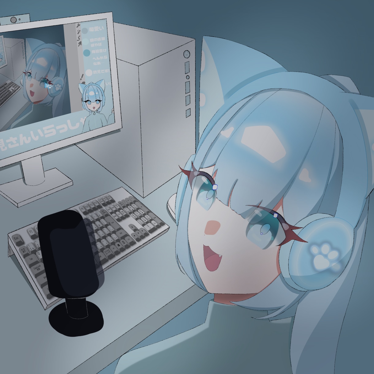 最短即日！透明感あふれる可愛いイラスト描きます 商用利用可！お友達や推しの誕生日プレゼントにもぜひ♪ イメージ1