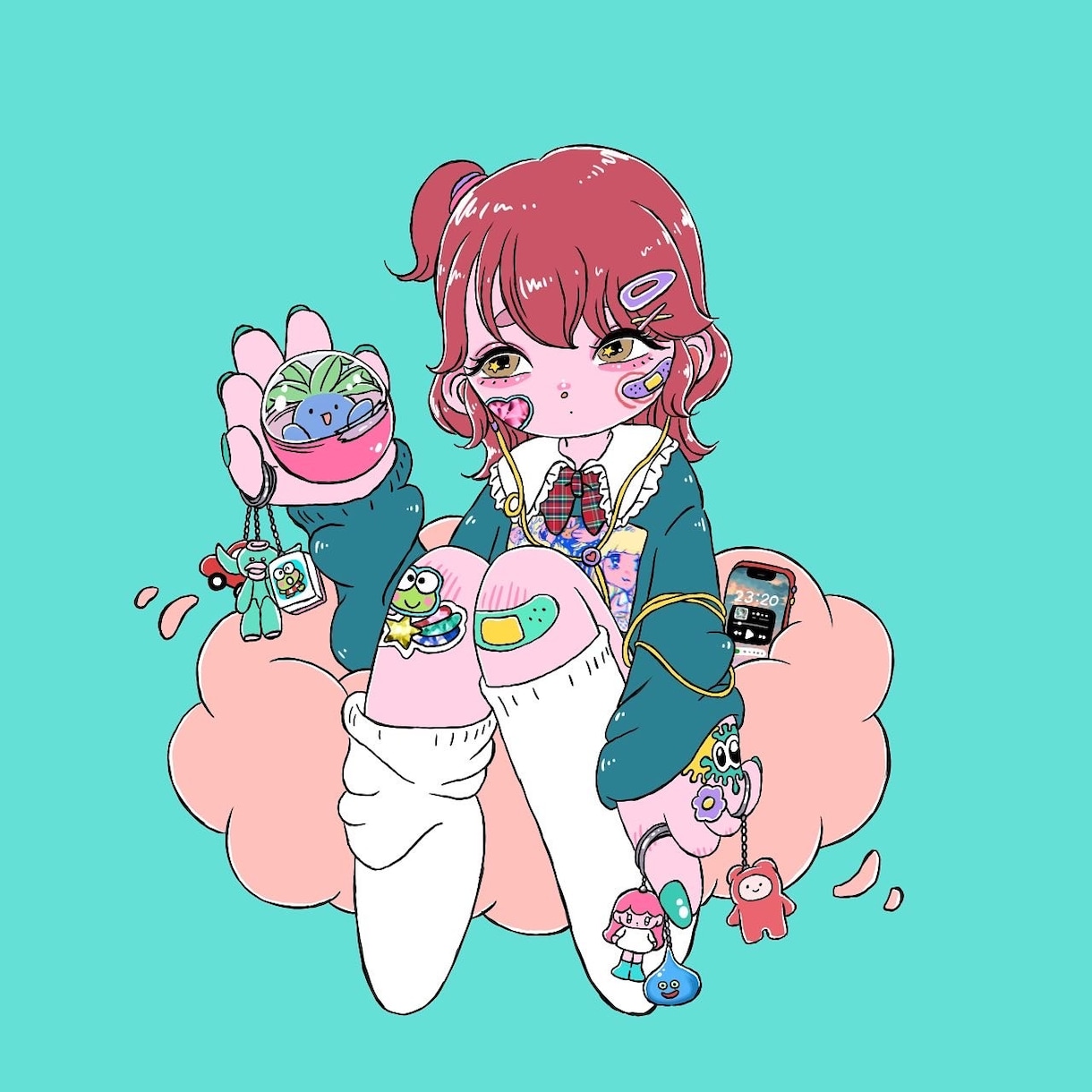 似顔絵アイコン描きます お客様の好きなものをたくさん詰め込みます！ イメージ5