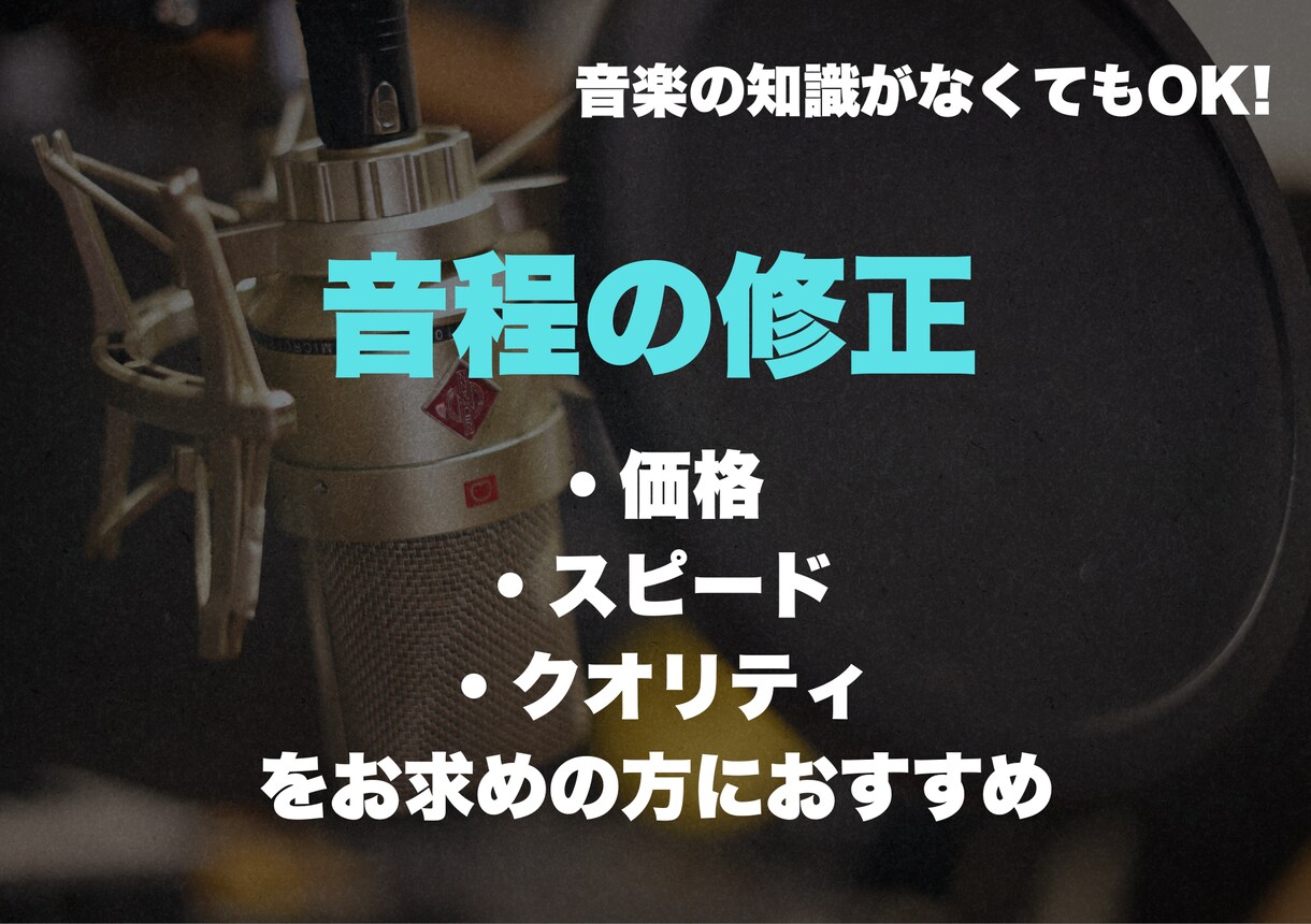 音程直します 時間がなくてお困りの方、お急ぎの方もぜひ！ イメージ1