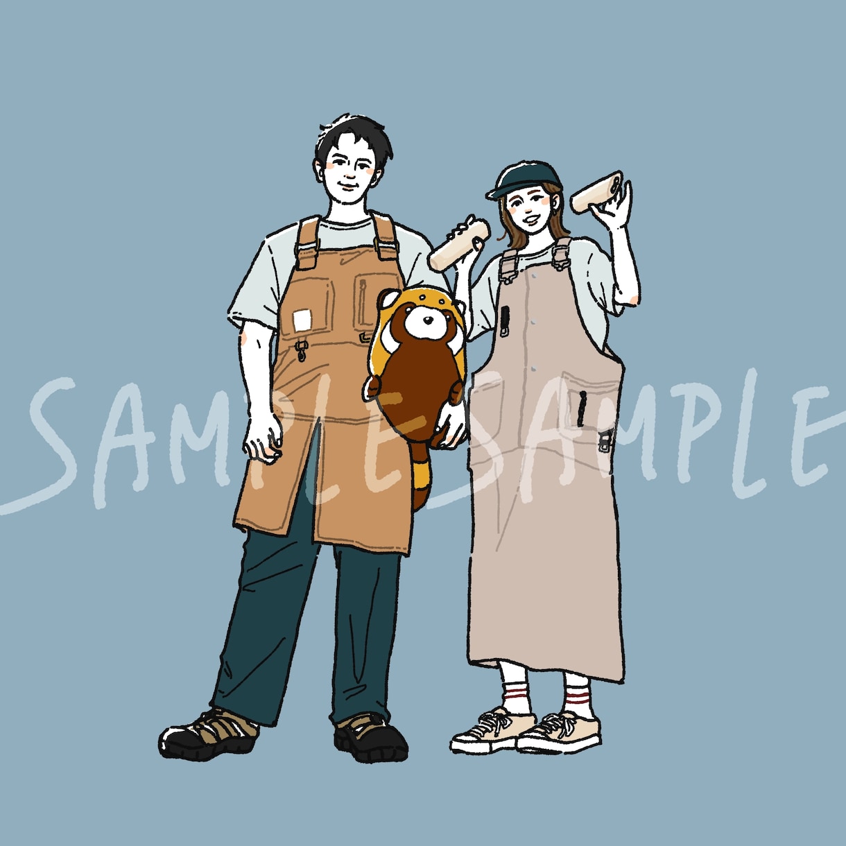 写真が苦手な方におすすめ！シンプルな似顔絵描きます ご自身のアイコンや大切な人へのプレゼントに◎ イメージ2