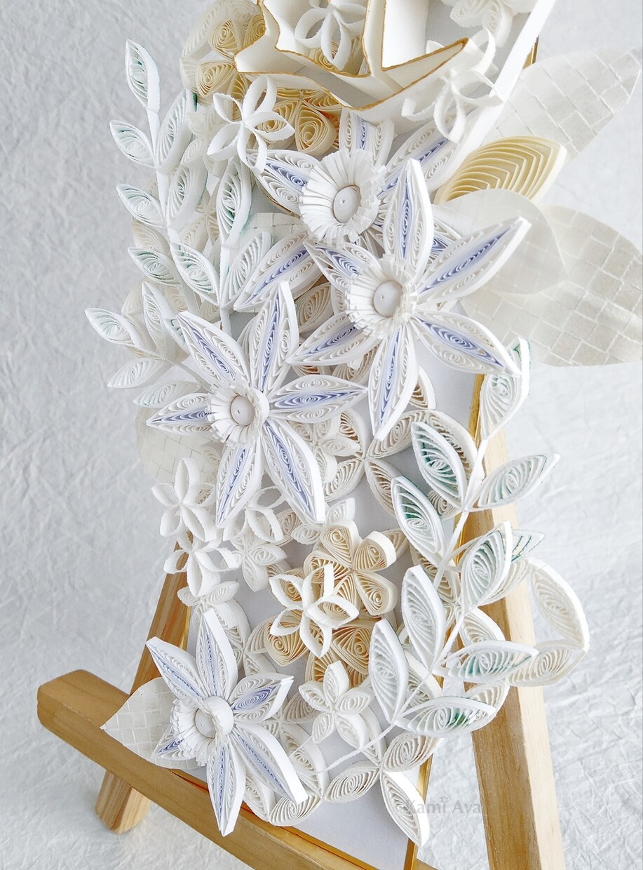 あなただけの半立体ウェルカムボードを制作します 他に見ない半立体の、紙でつくられた縦長のウェルカムボードです イメージ4