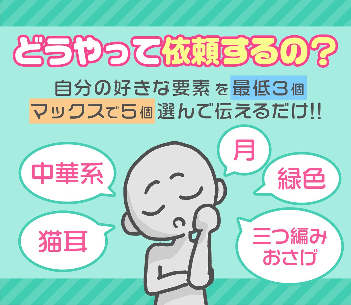 丸投げ！5つの要素でアイコン制作します 【安い!早い!】要素を伝えるだけで制作れアイコンガチャ！ イメージ4
