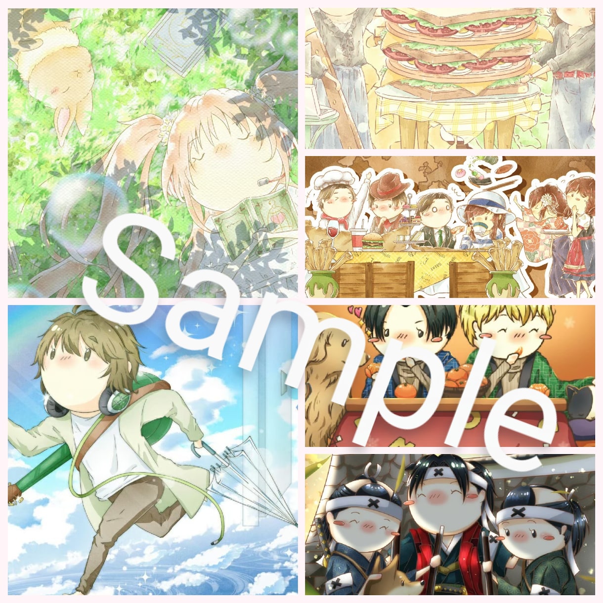 絵本風のほっこりするイラストお描きいたします 挿絵やご友人への贈り物などお好きなサイズでお作りいたします イメージ10