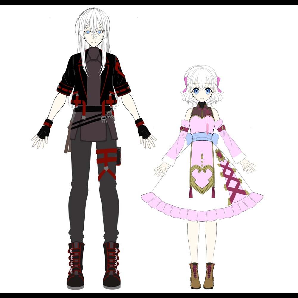 キャラクターや衣装のラフデザインを製作いたします ゲーム・VTuberの立ち絵,設定画,新衣装が必要な方へ イメージ5