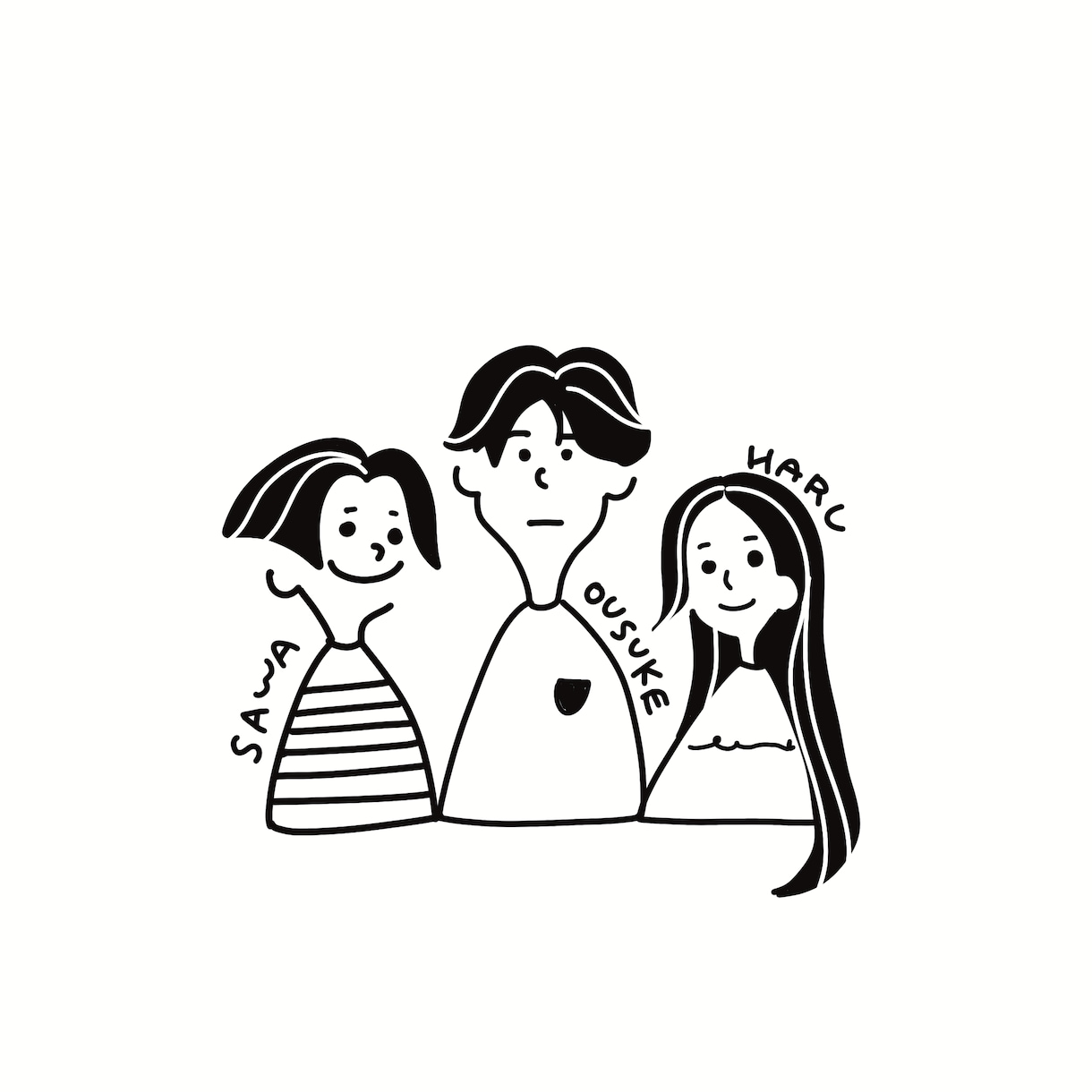 写真からシンプルオシャレなイラスト似顔絵描きます シンプルかわいいイラスト♡キャンバス印刷も対応！ イメージ3