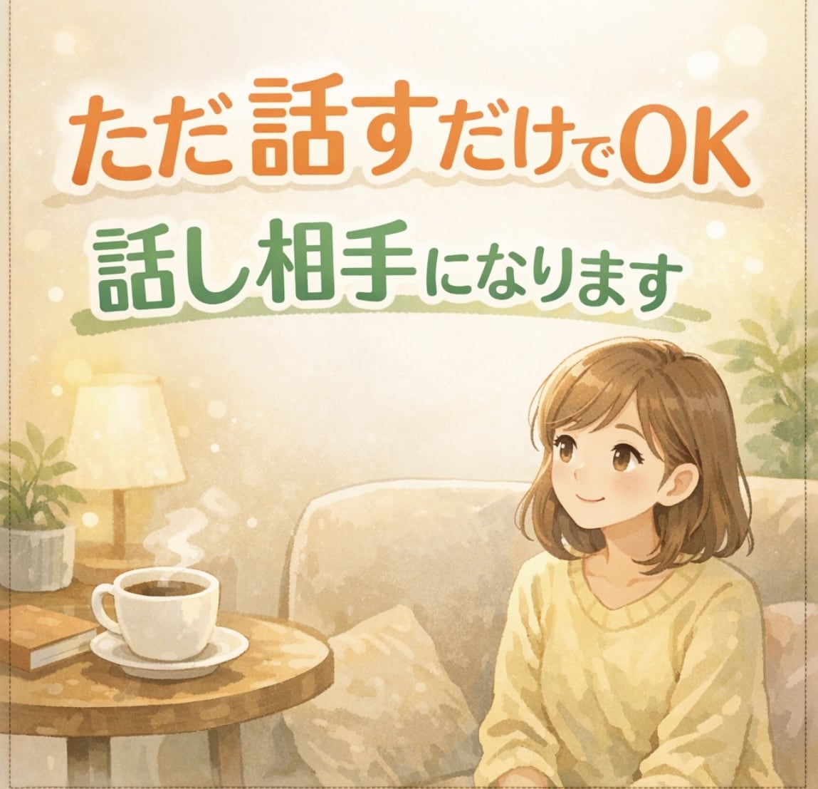 あなたのお話を聴きます 1分だけでも大丈夫、気軽にどうぞ イメージ1