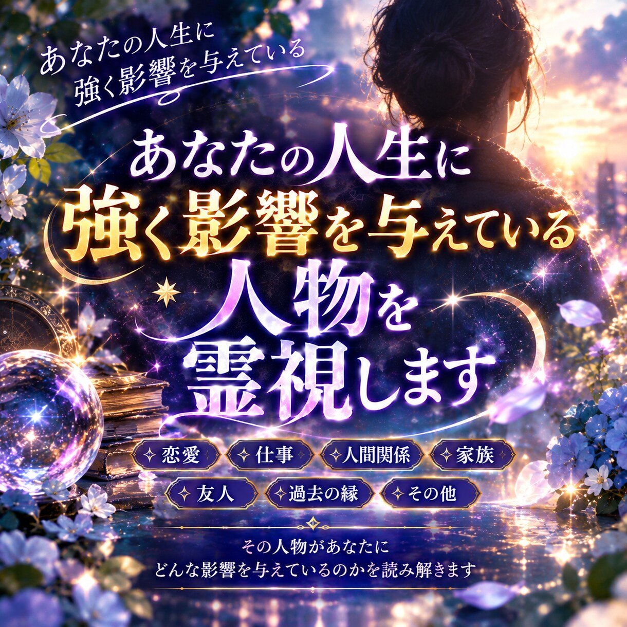 あなたの人生に強く影響を与えている人物を霊視します あなたの人生に密かに影響を与えている人物を霊視します イメージ1