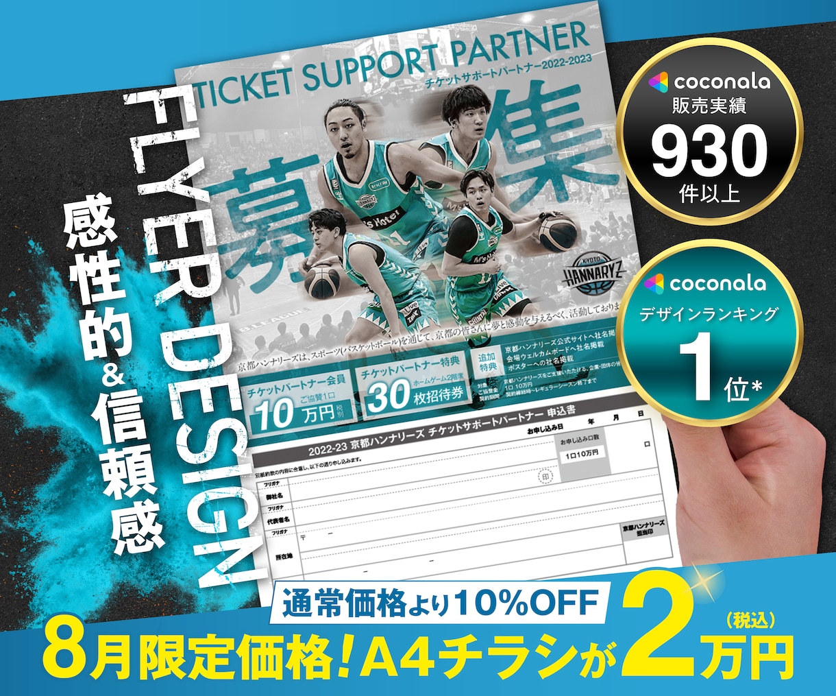 初めての方歓迎！感性的で信頼感あるチラシ作成します チラシ修正無制限、ココナラ評価5.0のPRO認定サービス イメージ1