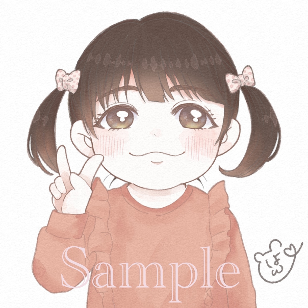 似顔絵アイコン作成します ふわっとしたテイストの似顔絵です！ イメージ6