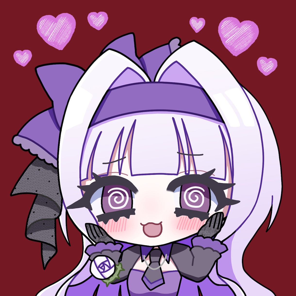 商用◎・2人組◎可愛いミニキャライラスト制作します パキッとしたカラーが可愛いෆ˚*  SDイラスト制作します！ イメージ2