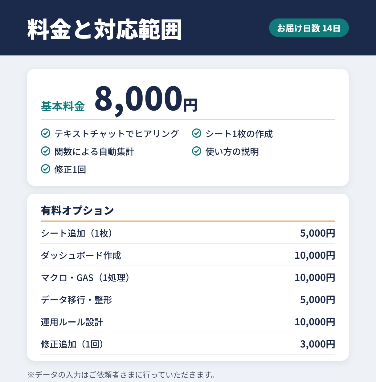 Excel・スプシで自動集計の管理表を作成します 転記・集計の手作業を減らし、数字で判断できる形にします イメージ3