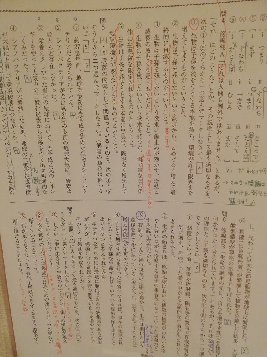 中学入試高校入試の国語の解説つくります 本文・問題の注目部分が一目瞭然。解説なしの問題も対応します。 イメージ2