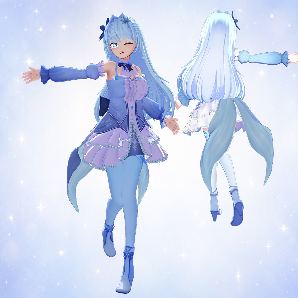 VTuber向けオリジナル3Dモデル制作します イラスト1枚から、配信で映える表情豊かなVRMモデルへ。 イメージ6