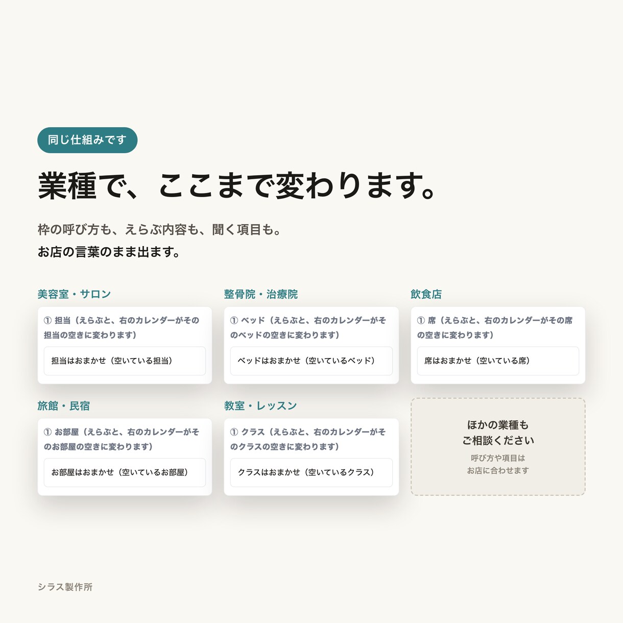 お店のホームページにネット予約をつけます 美容室・整骨院・飲食店・旅館・教室。設定してお渡しします イメージ2