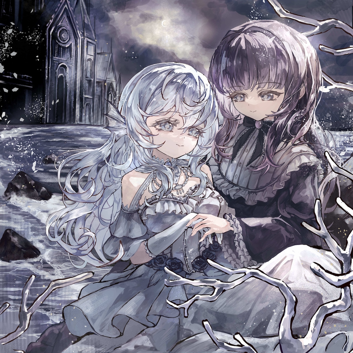 幻想的で美しい世界観の一枚絵を制作します 物語を感じるような、繊細で美しいイラストをお届けします。 イメージ6