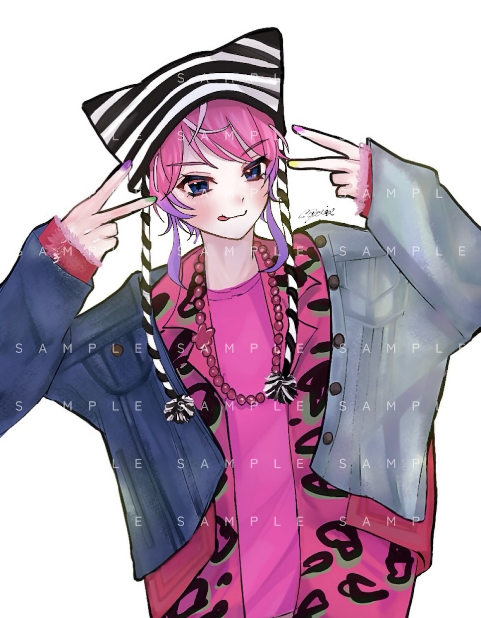 キラキラで可愛いイラストを描きます アイコンや1枚絵など多様に使用できる可愛いイラストを描きます イメージ5