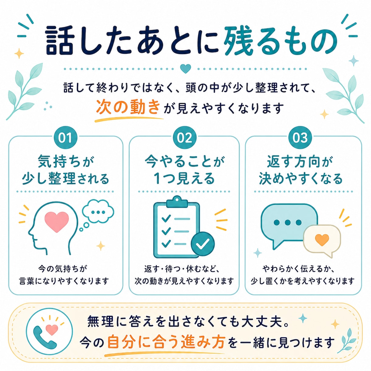 メンタルナースがどんなお話もお受け止めします ご相談、愚痴、ただ誰かと話したい…なんでも大歓迎です イメージ5