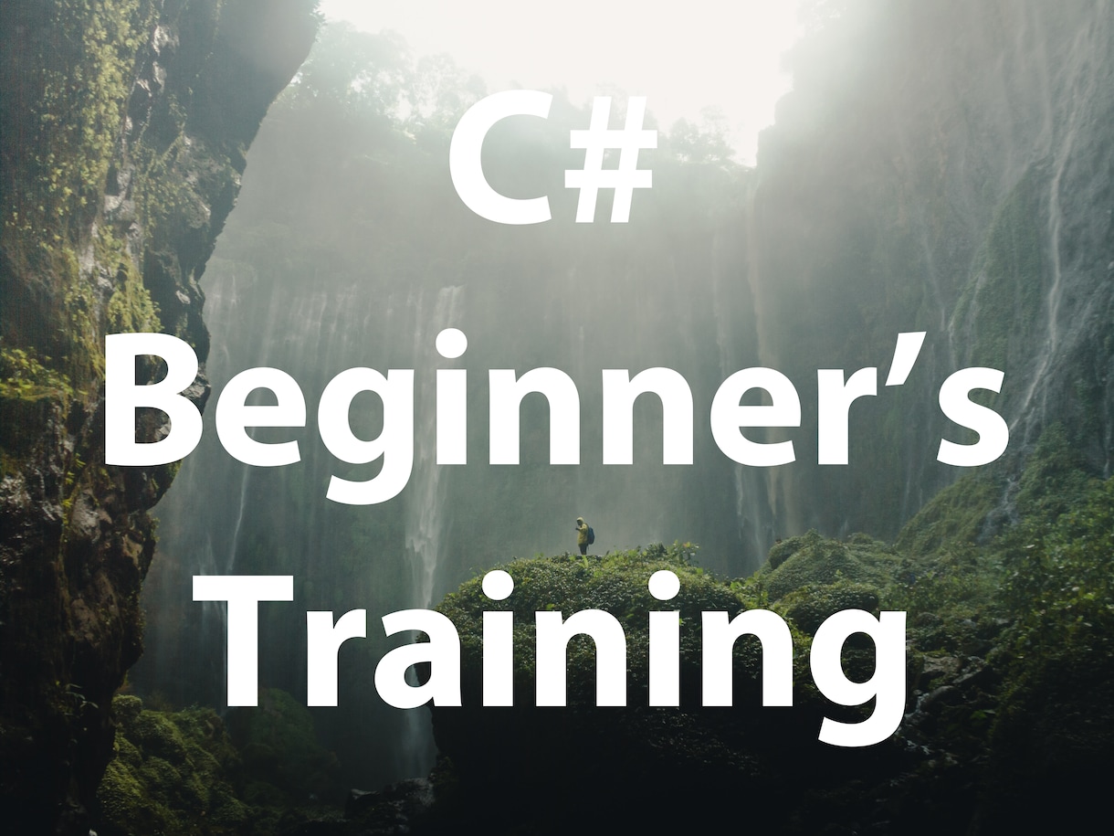 最新=> C#の入門をサポートします C# Beginner's Training イメージ1