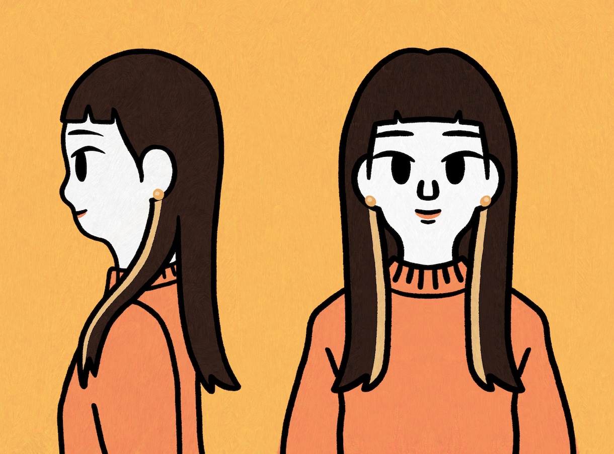 シンプルで可愛い似顔絵作成いたします 人物の特徴をチャーミングに描きます イメージ1