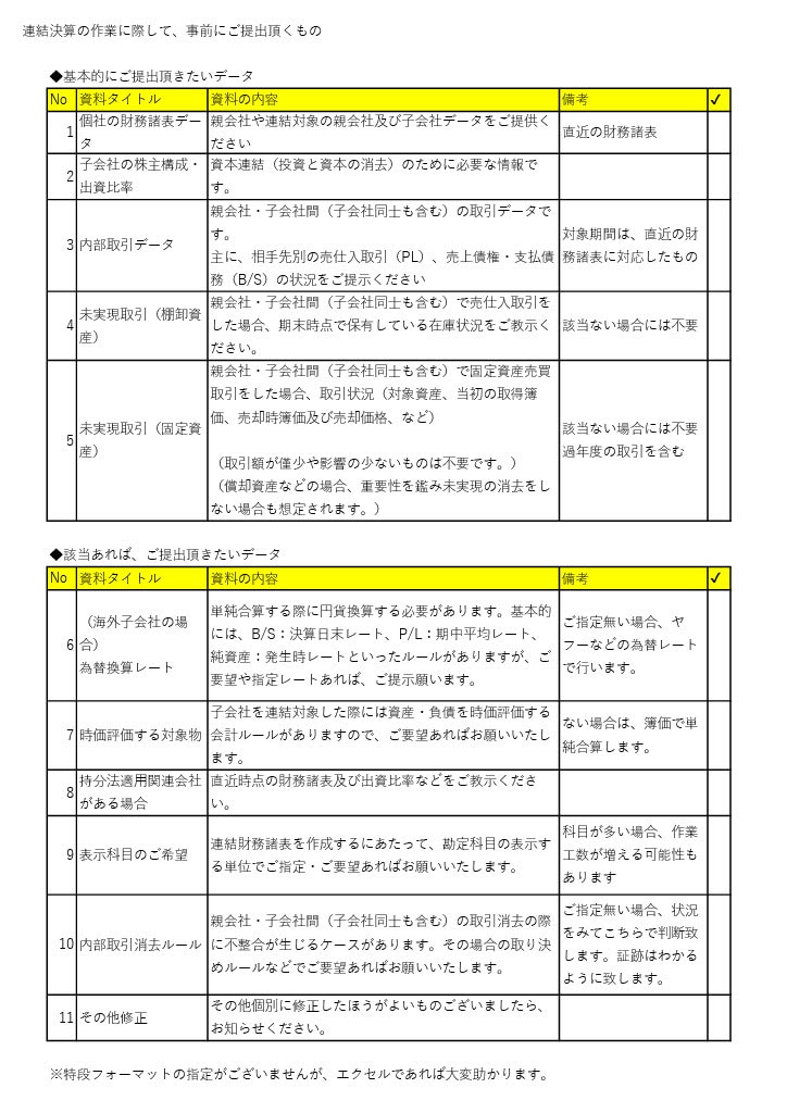 連結財務諸表の作成代行を致します CPA、豊富な経理実務経験。法人・持株会社からの対応経験有 イメージ6