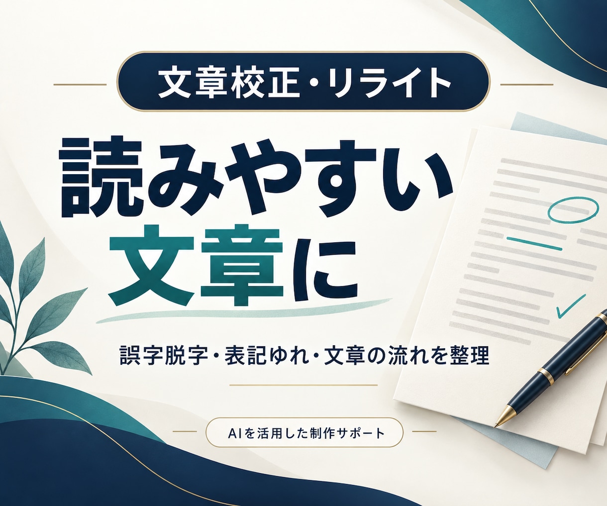 日本語文章を校正して読みやすく整えます 3000字まで、誤字脱字・表記ゆれを確認 イメージ1