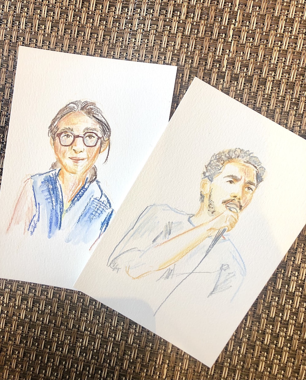 アイコンや装飾に⭐️スケッチ風に描きます 暖かさのある似顔絵作成します！ イメージ3