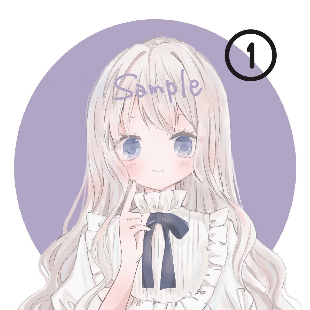 淡くふんわりなアイコンなどイラスト描きます 絵柄を2種類からお選びいただけます。アイコン以外も対応！ イメージ1