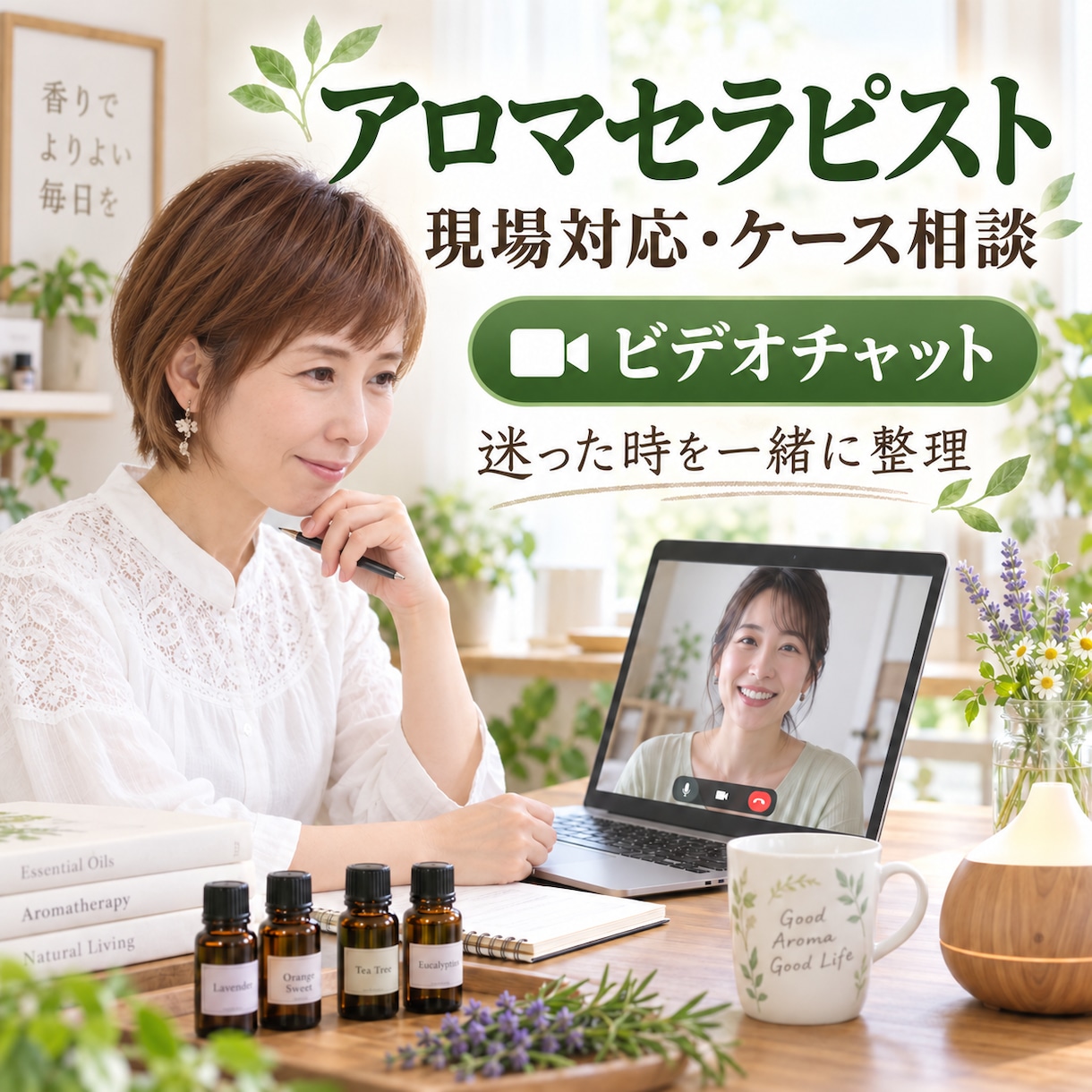 アロマ施術の現場判断を一緒に整理します 施術現場の迷いをケースごとに一緒に考えます イメージ1