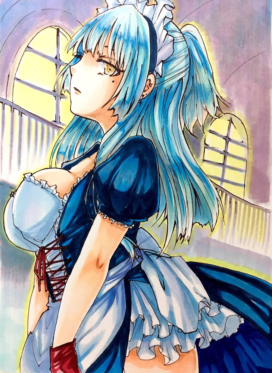 あなただけの同人手描きイラスト描きます 一枚一枚コピックペンで丁寧に描きます！多少の肌露出OKです イメージ3