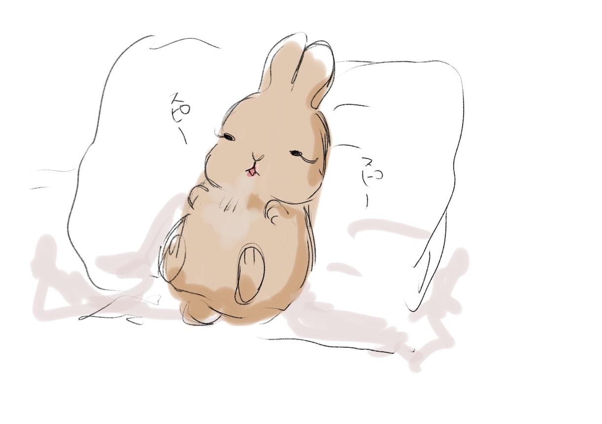 うさぎを描きます 可愛いご家族の思い出作りにご協力できたら嬉しいです。 イメージ2