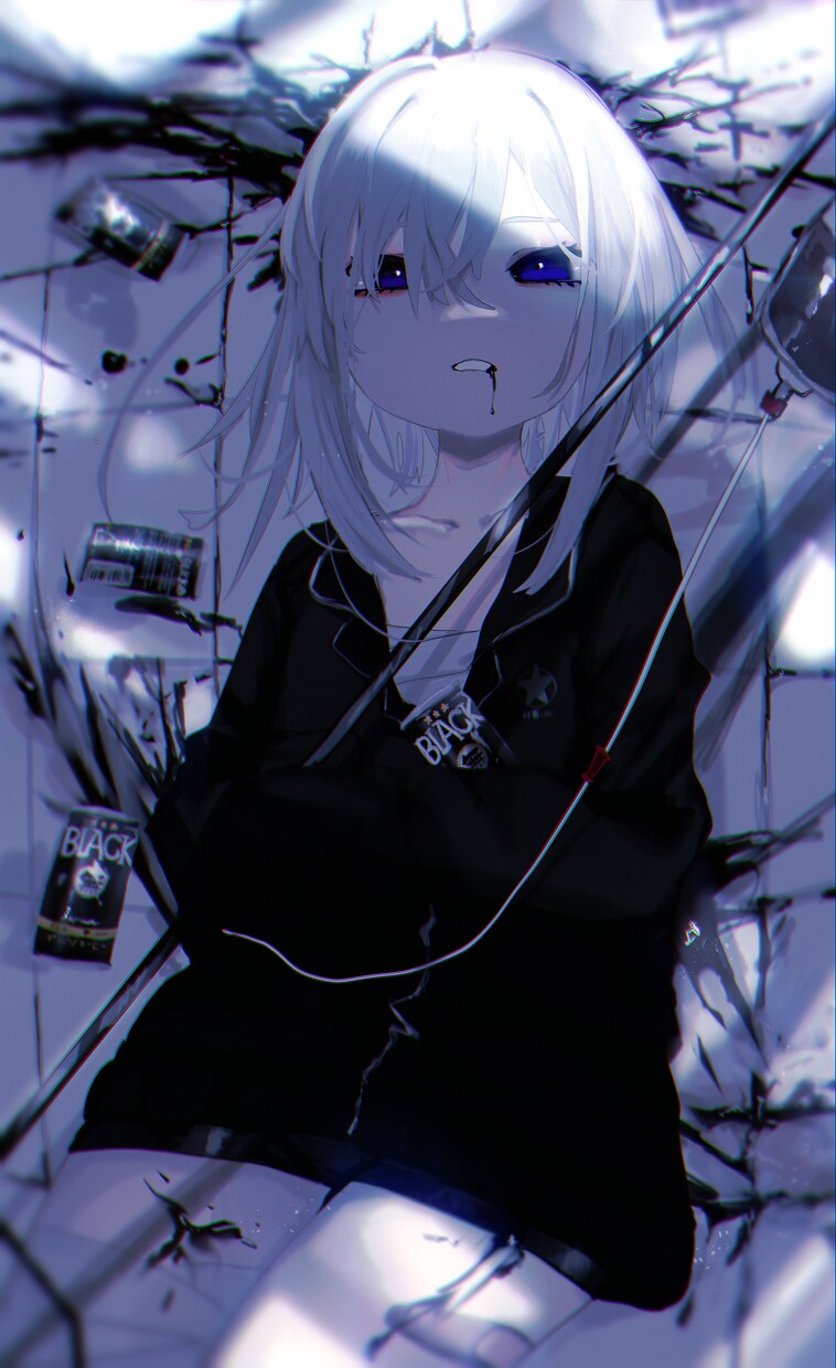 歌ってみたなどMV一枚絵作成致します ダークで唯一無二な世界観が得意です イメージ3