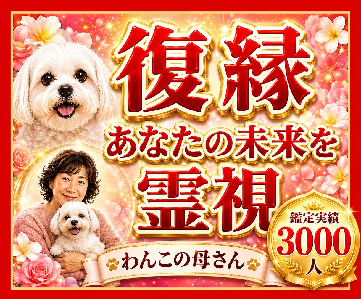 復縁◆　あなたの未来を占います 鑑定実績3000人。アゲ鑑定なしで真実を伝えます イメージ1