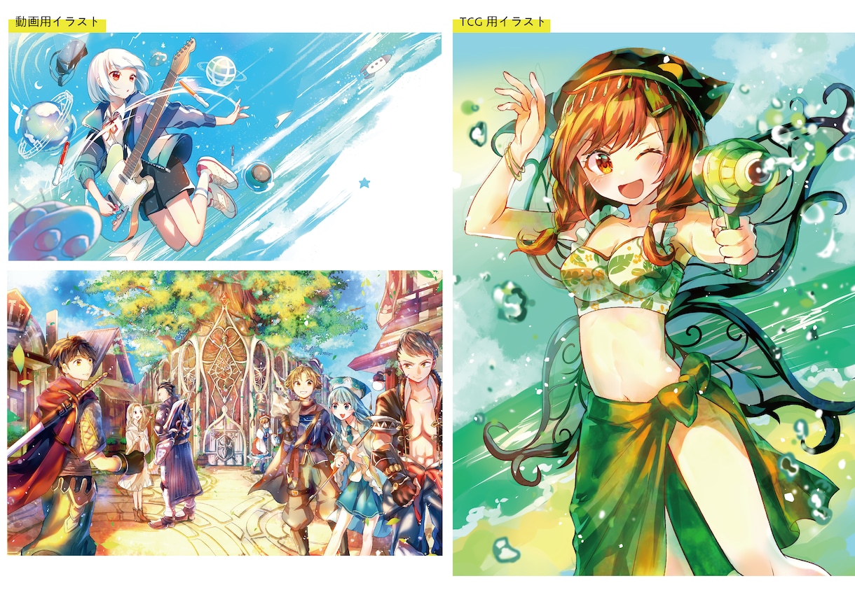 ファンタジー・アイドル等のイラスト承ります 透明感を得意としたイラスト、デザイン等制作します。 イメージ4