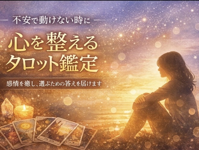 主に復縁 片思い 不倫 恋愛相手の気持ちを占います 不安で動けない時、心を整え答えを見つけるタロット イメージ1