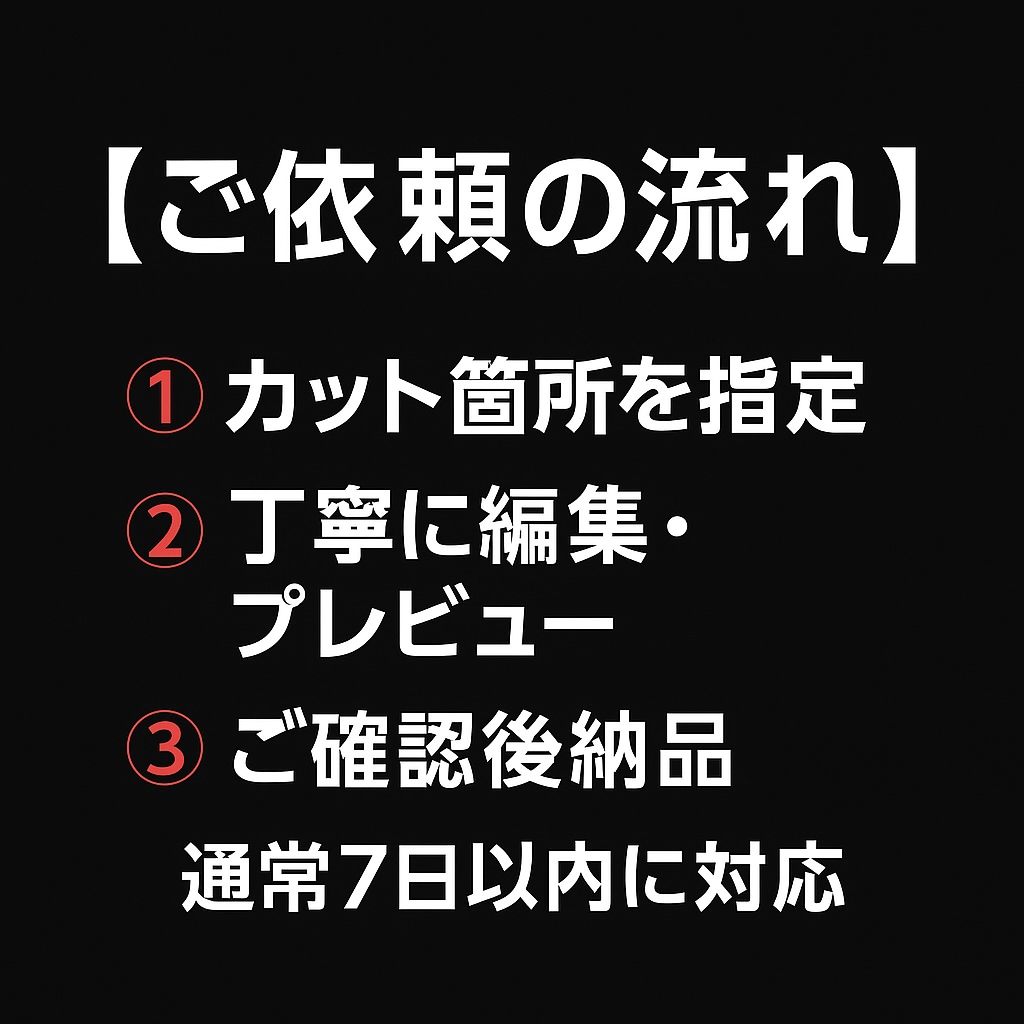 指定箇所を切り抜き編集します 忙しいYouTuberさんへ！短尺動画を効率量産 イメージ2