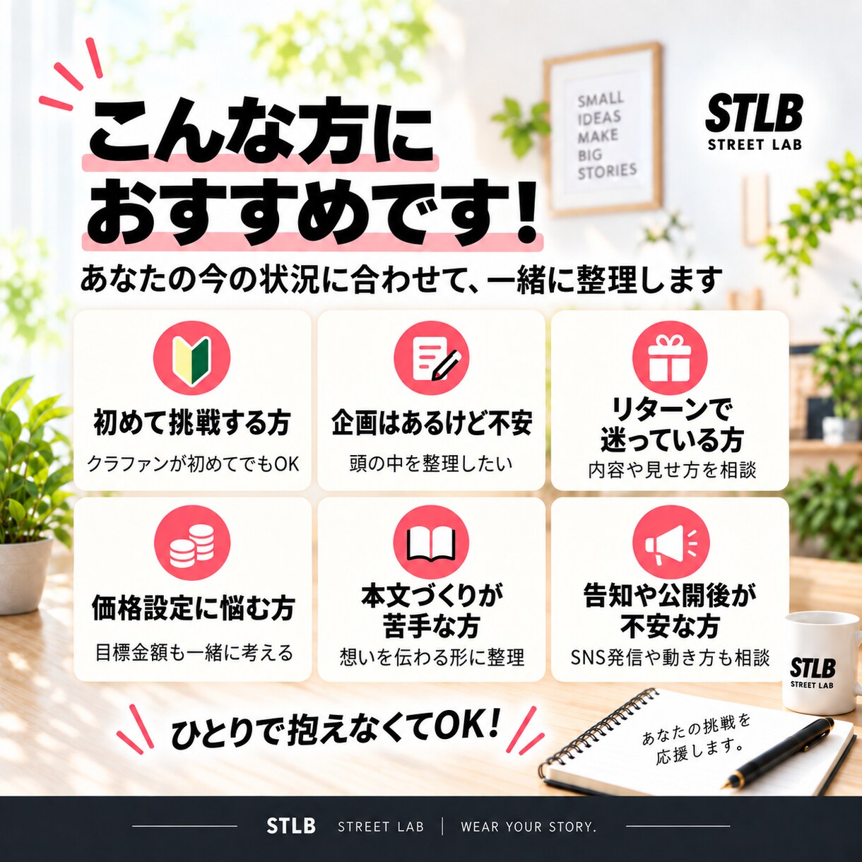 クラウドファンディングの壁打ち相談します 191人・110万円超の支援実績をもとに企画から告知まで整理 イメージ4
