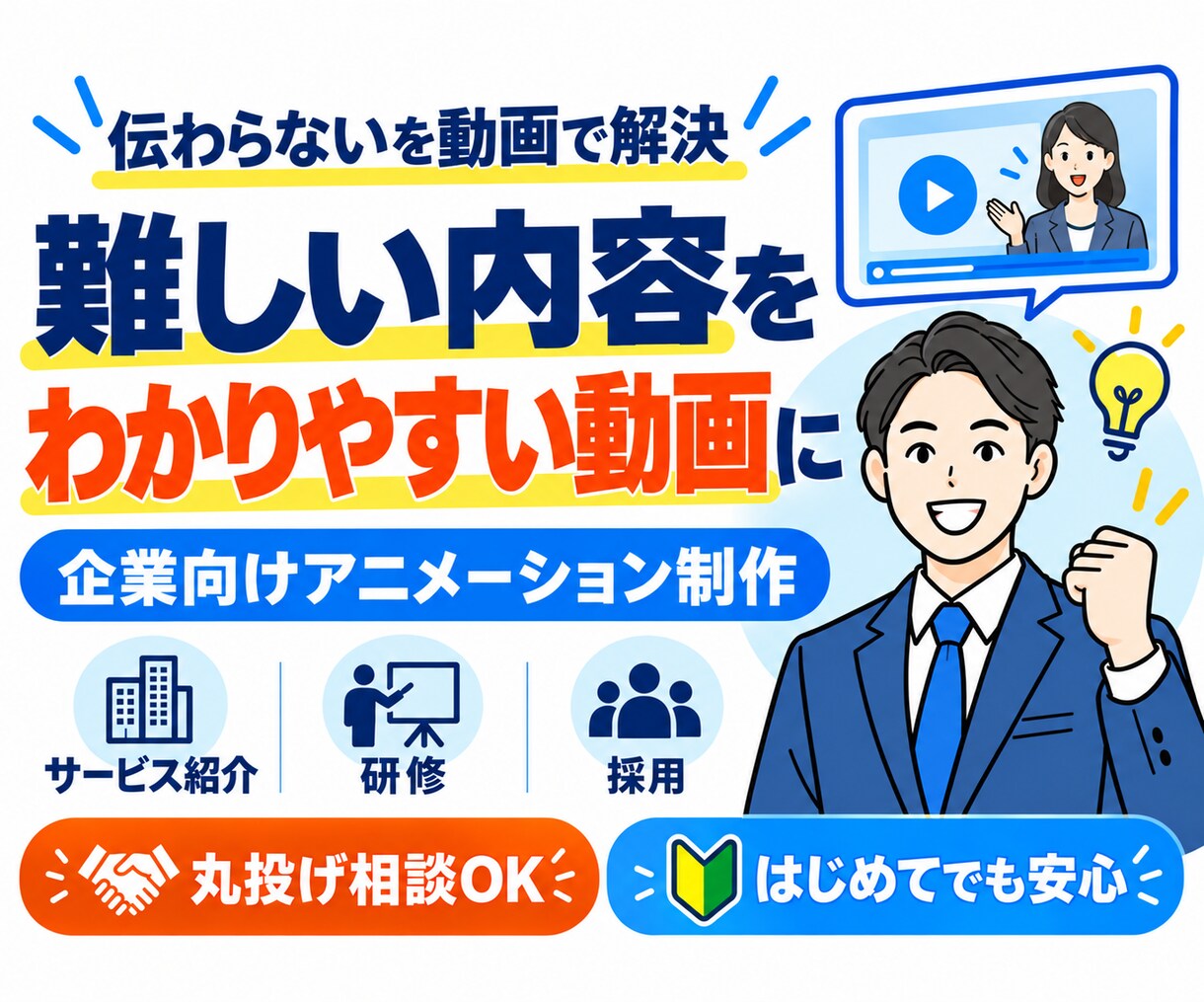 Vyondで高品質のアニメーション動画制作します 企業PR  サービス紹介　商品紹介　思いを魅力的に！ イメージ1