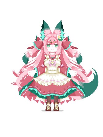 表情差分5種込ゲーム・配信用のドット絵制作ます TRPG自作ゲームアイコン配信スタンプに使える全身ドット絵 イメージ2